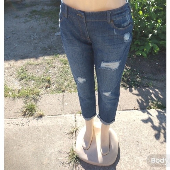 Cropped Blue Jeans Size 20 - Picture 3 of 6